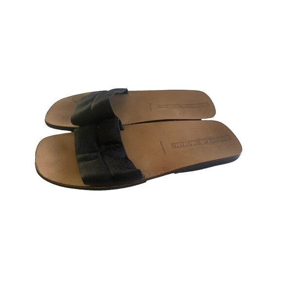 Prada Women's Black Slip On Sandals Sz 10/EU 40 - Picture 2 of 7